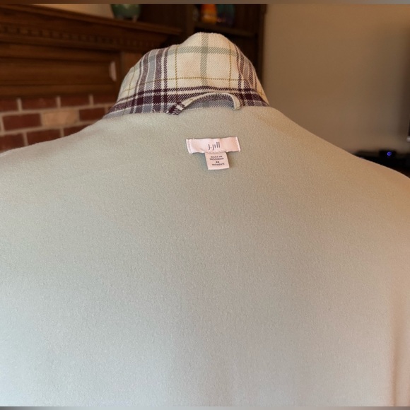 J Jill Brushed Flannel Puffer Vest 4X - Picture 8 of 10